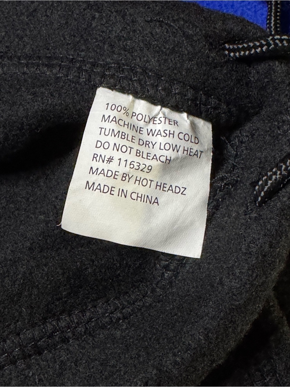 Hot Headz Blue And Black Balaclava - Picture 9 of 12
